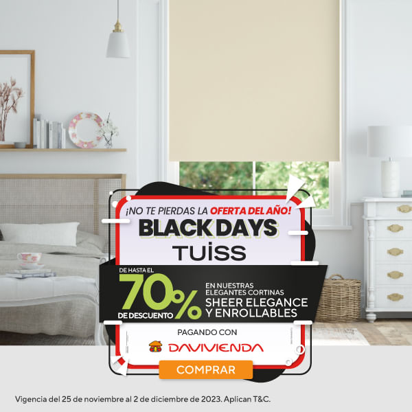 Celebra los blackdays Tuiss y lleva el 70% off
